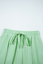 Drawstring Waistband Lined Athletic Skort