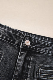 Patch Pocket Straight Leg Loose Jeans