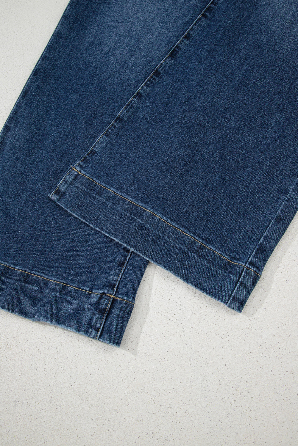 Cropped High Rise Wide Leg Jeans