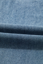 Embroidered Cropped Wide Leg Jeans