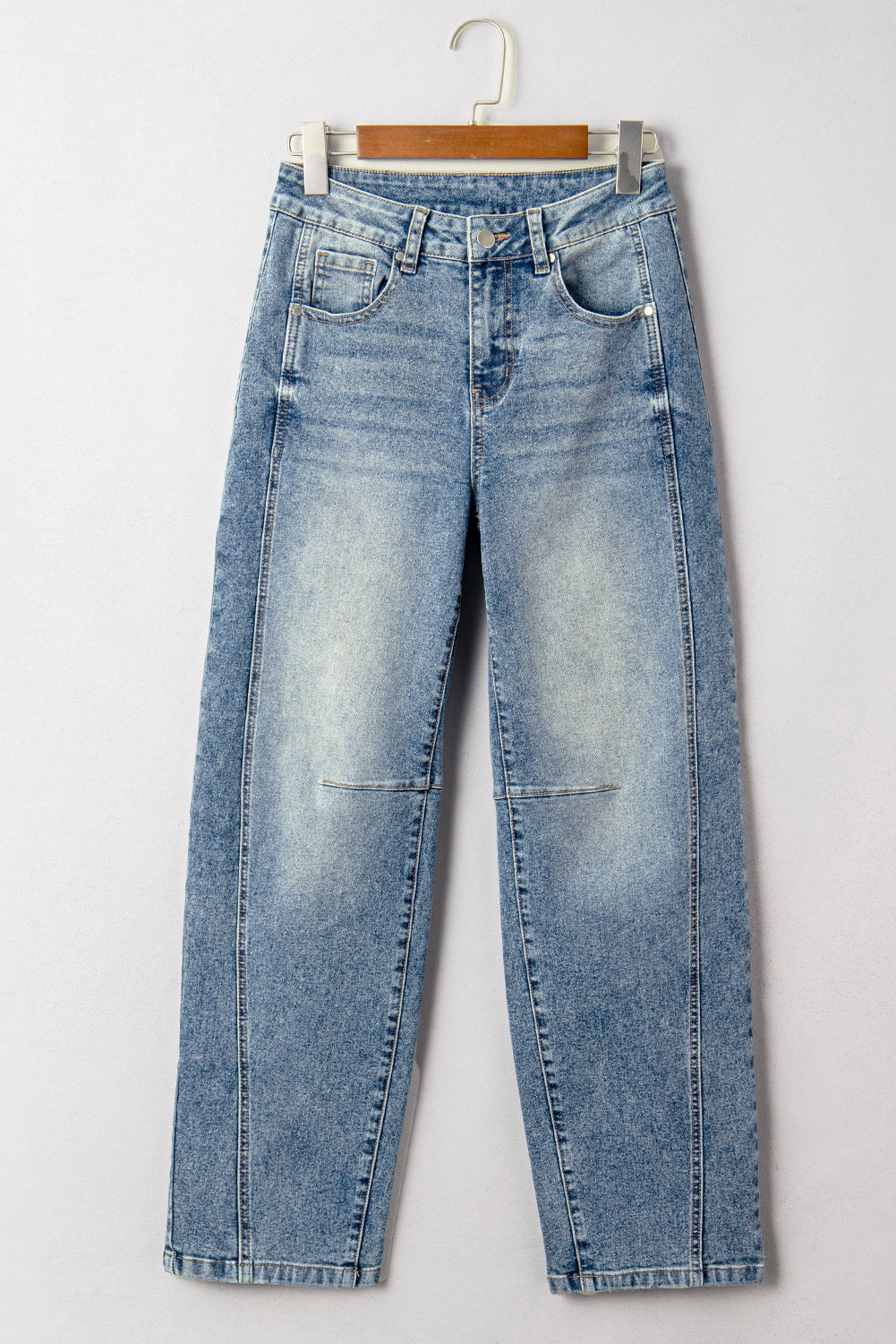 Vintage Washed Seam Detail Shift Jeans