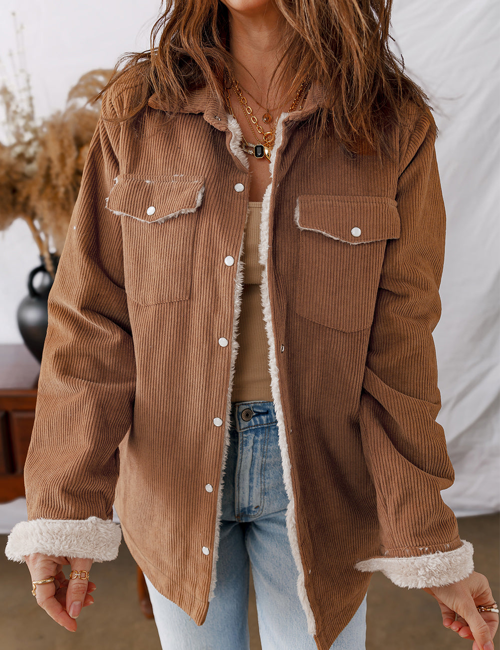 Fleece Lined Corduroy Jacket