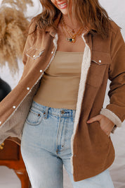Fleece Lined Corduroy Jacket