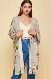 Taupe Rose Kimono