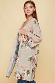 Taupe Rose Kimono