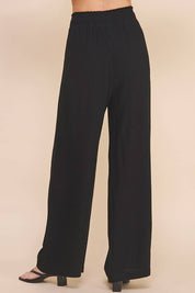 Soft Linen Wide Leg Pants