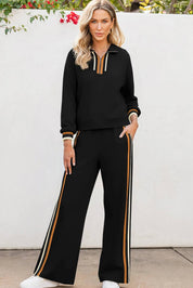 Striped Patchwork Loose Pant