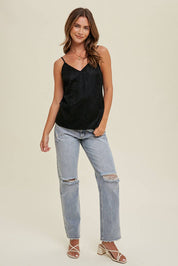 Adjustable Strap Lace Cami