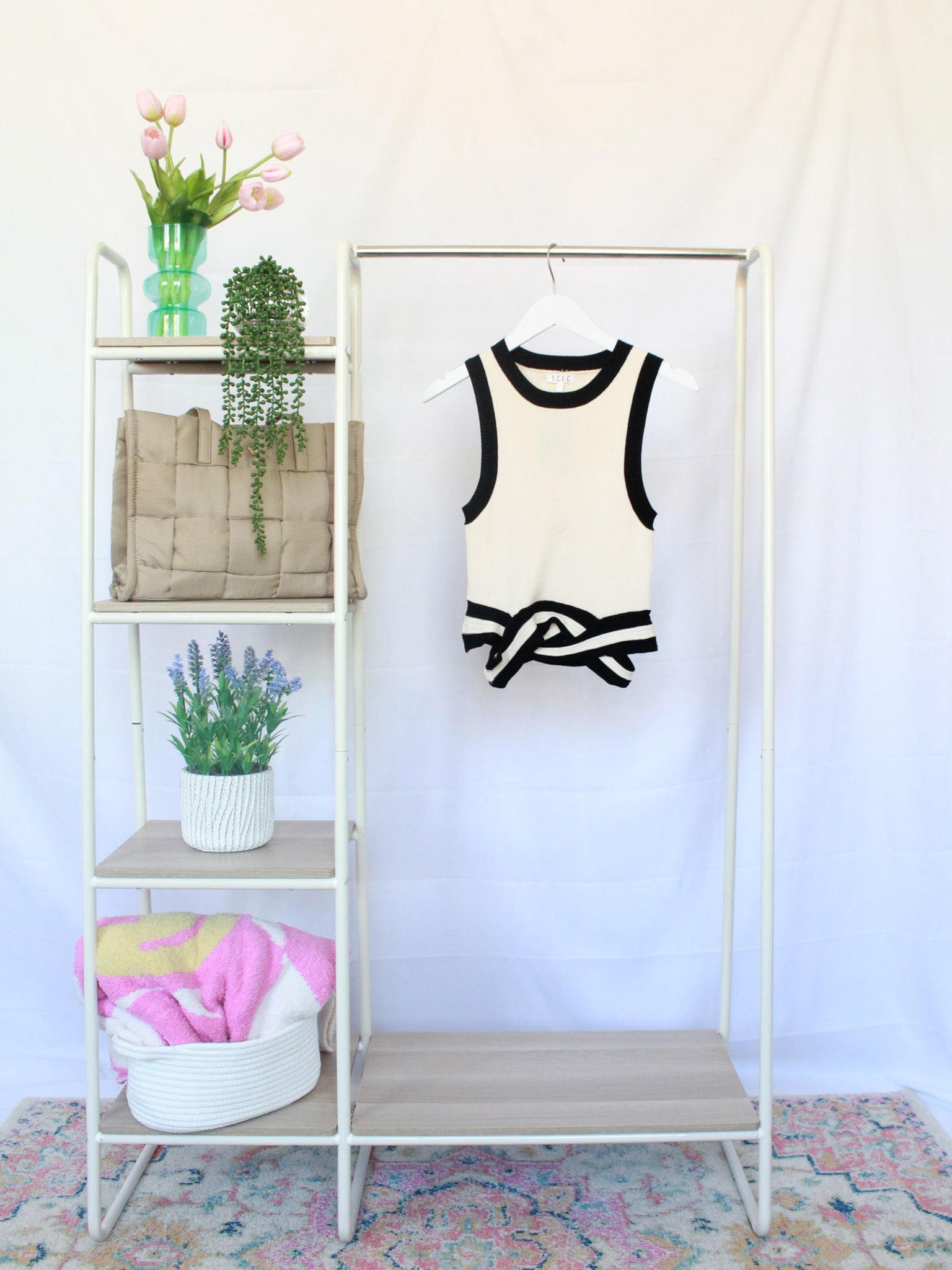 Rib Knit Crisscross Tank