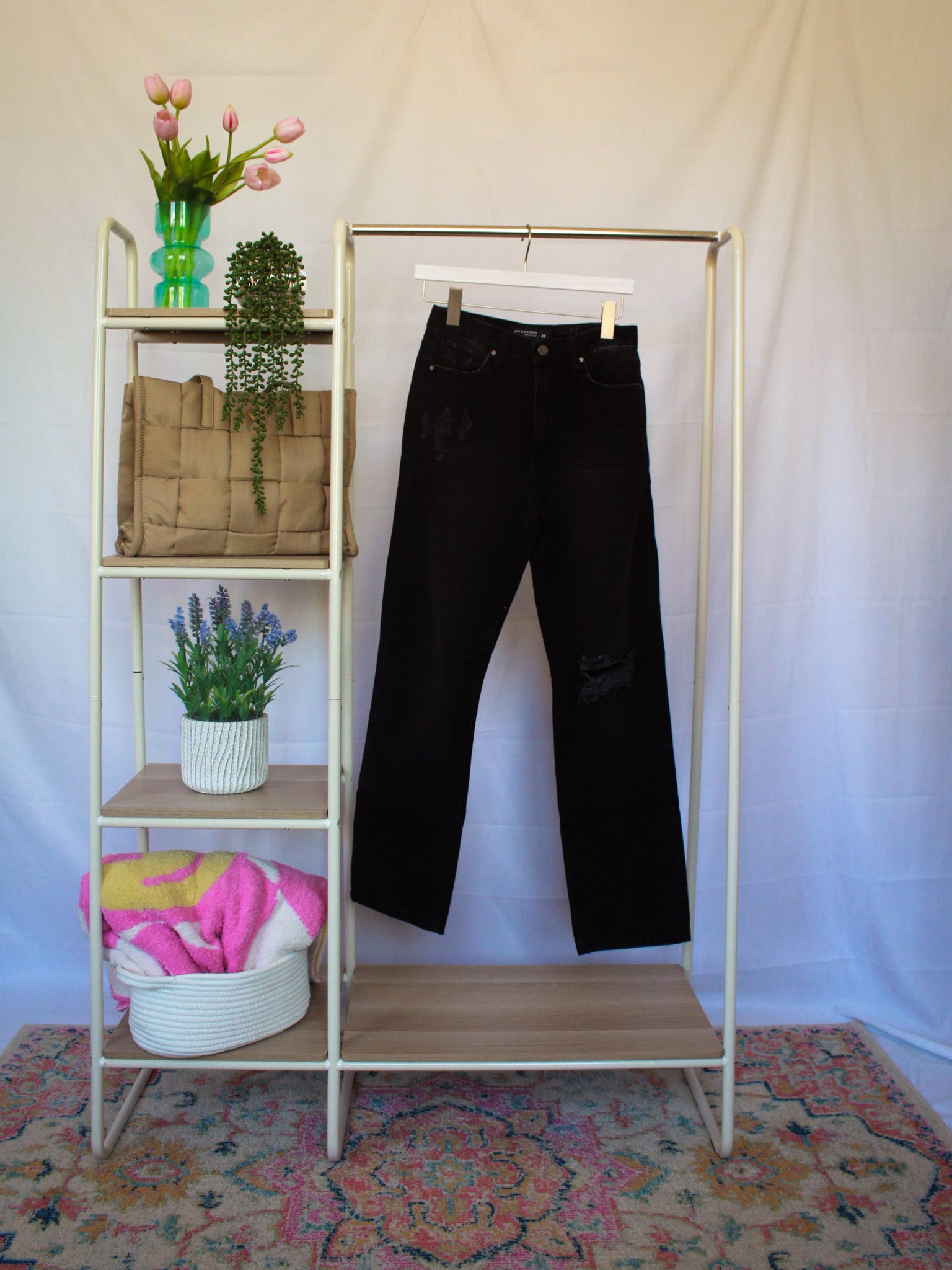 High Rise Long Straight Jean