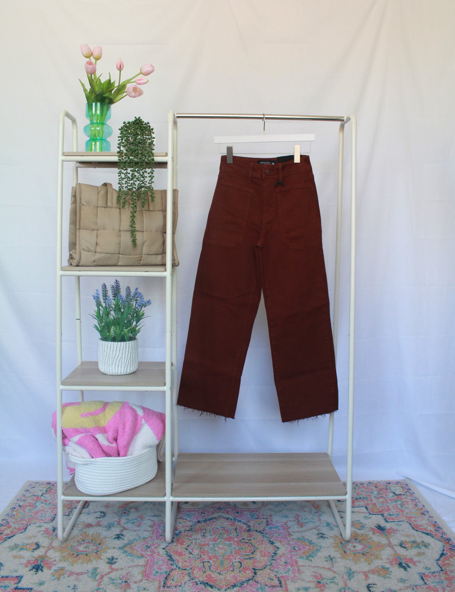 High Rise Utility Wide Leg Pant