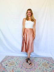 Satin Midi Skirt