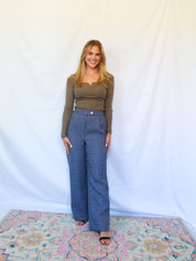 Tweed Wide Leg Pants