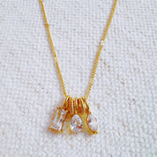 Trio Sparkle Stack Pendant Necklace