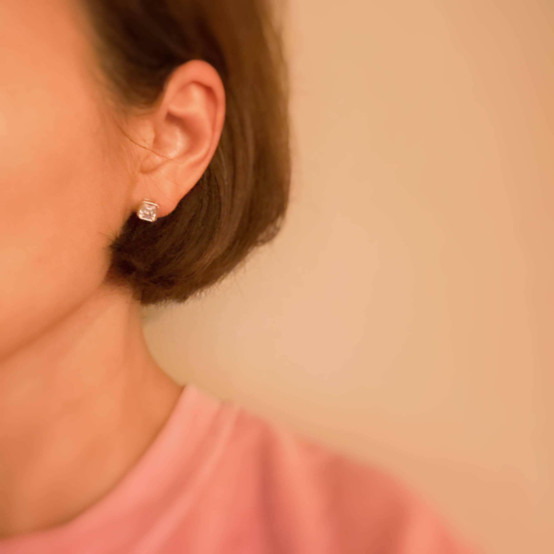 Bella Bezel Stud 2 Pack Earrings