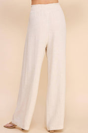 Soft Linen Wide Leg Pants