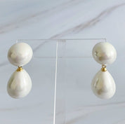 Teardrop Pearl Earrings