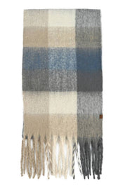 C.C Multi Color Block Plaid Woven Scarf