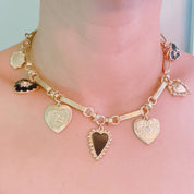 Mixed Heart Charm Necklace