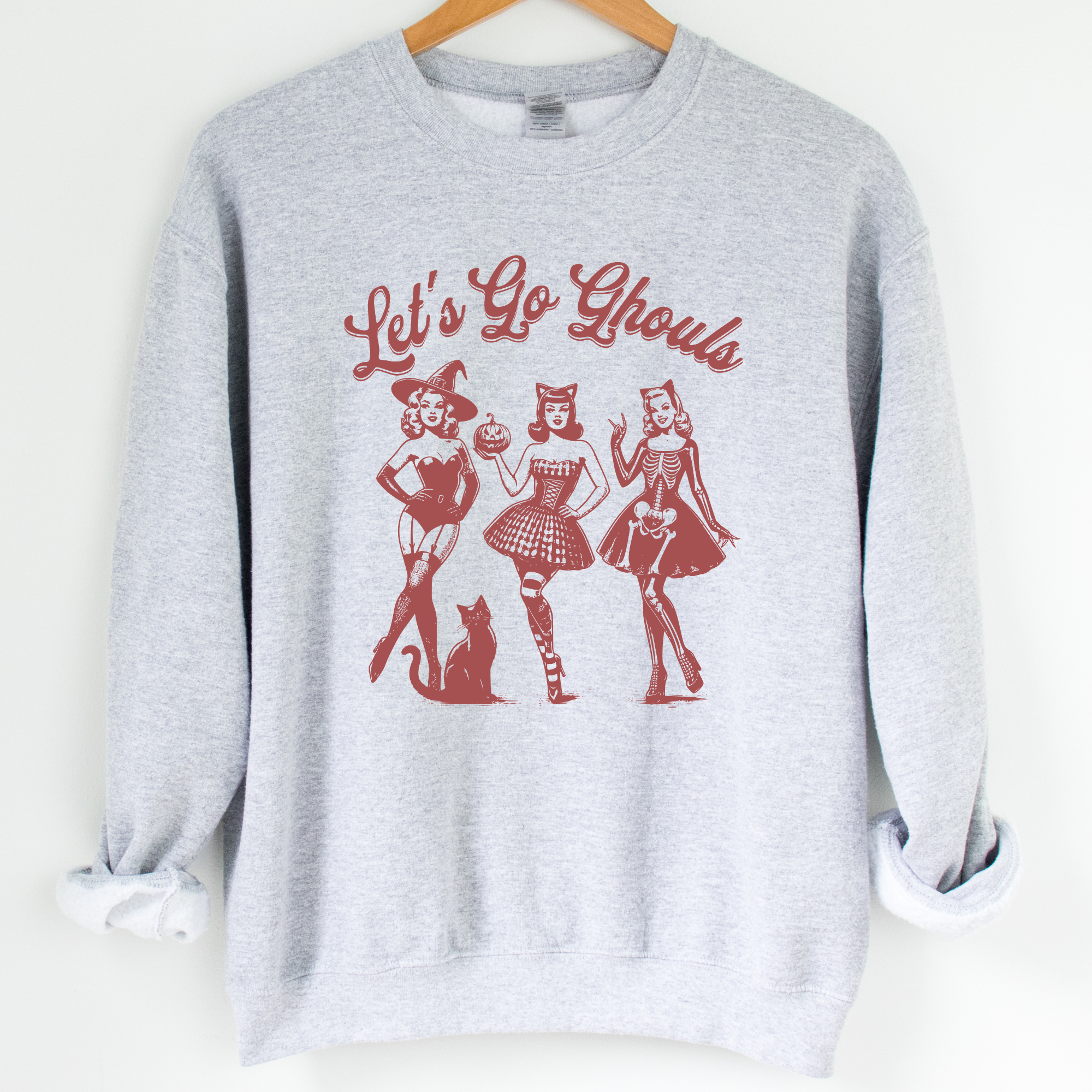 Let's Go Ghouls Graphic Crewneck