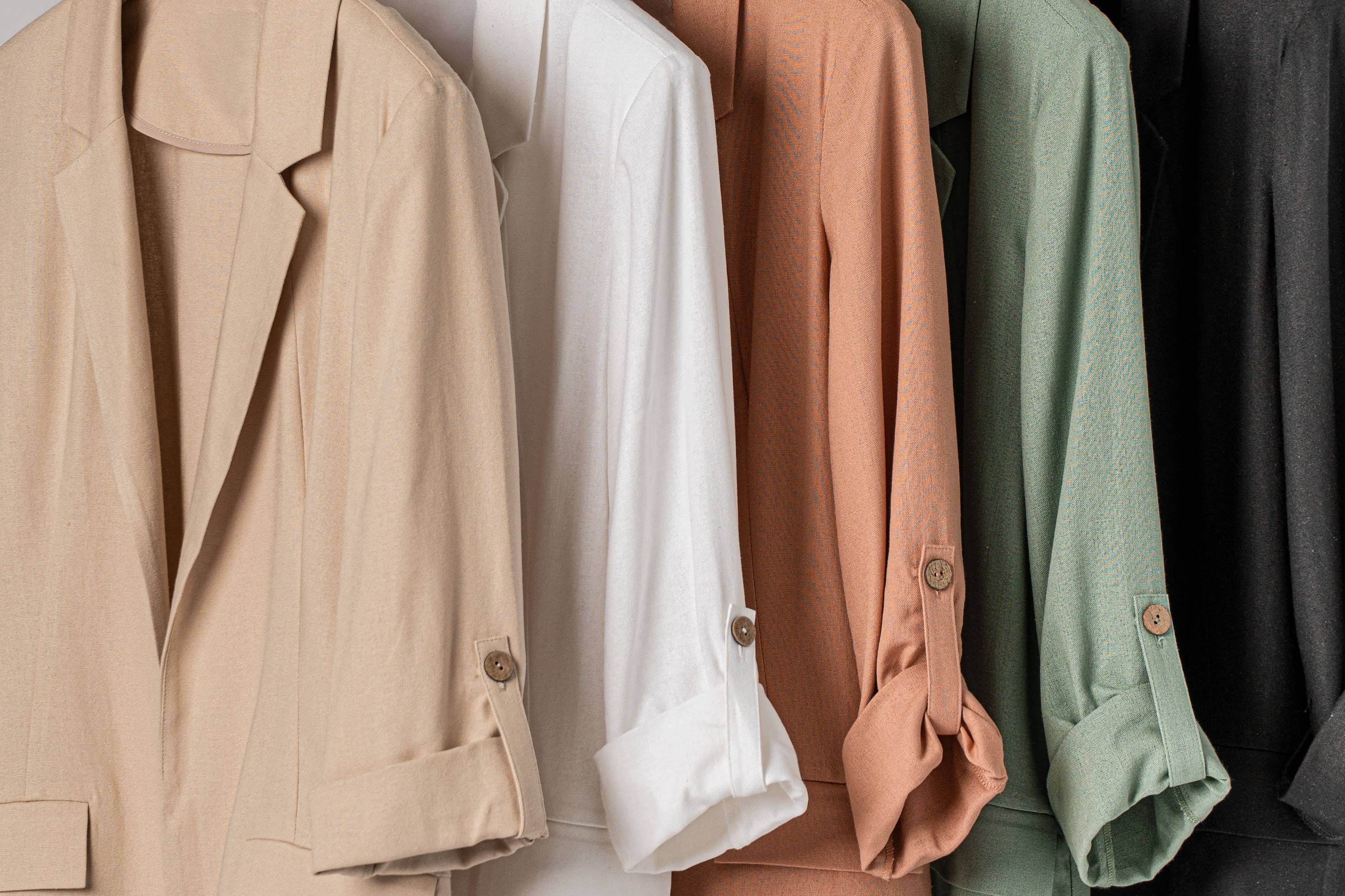 Oversized Tab Sleeve Blazer