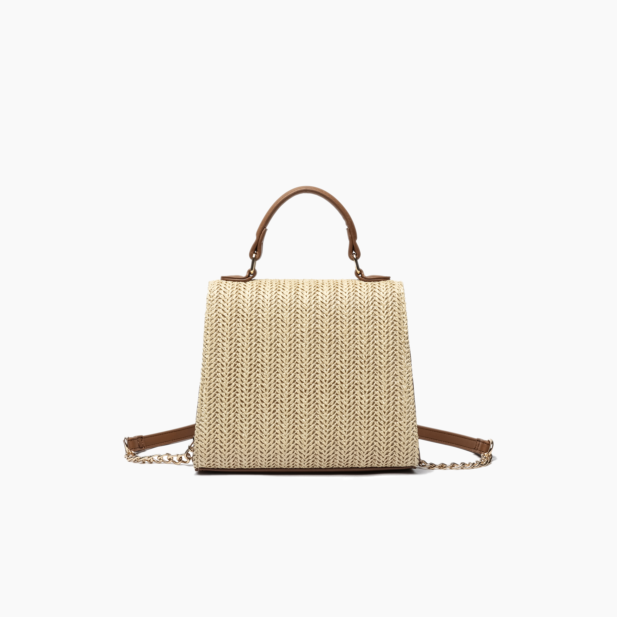 Woven Straw Crossbody Purse