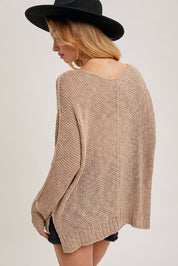Reverse Seam Loose Fit Sweater