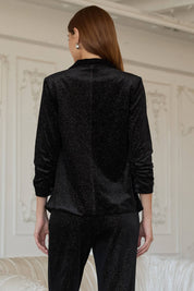 Embellished Velvet Blazer