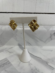 Gold Square Foil Earrings