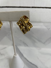 Gold Square Foil Earrings