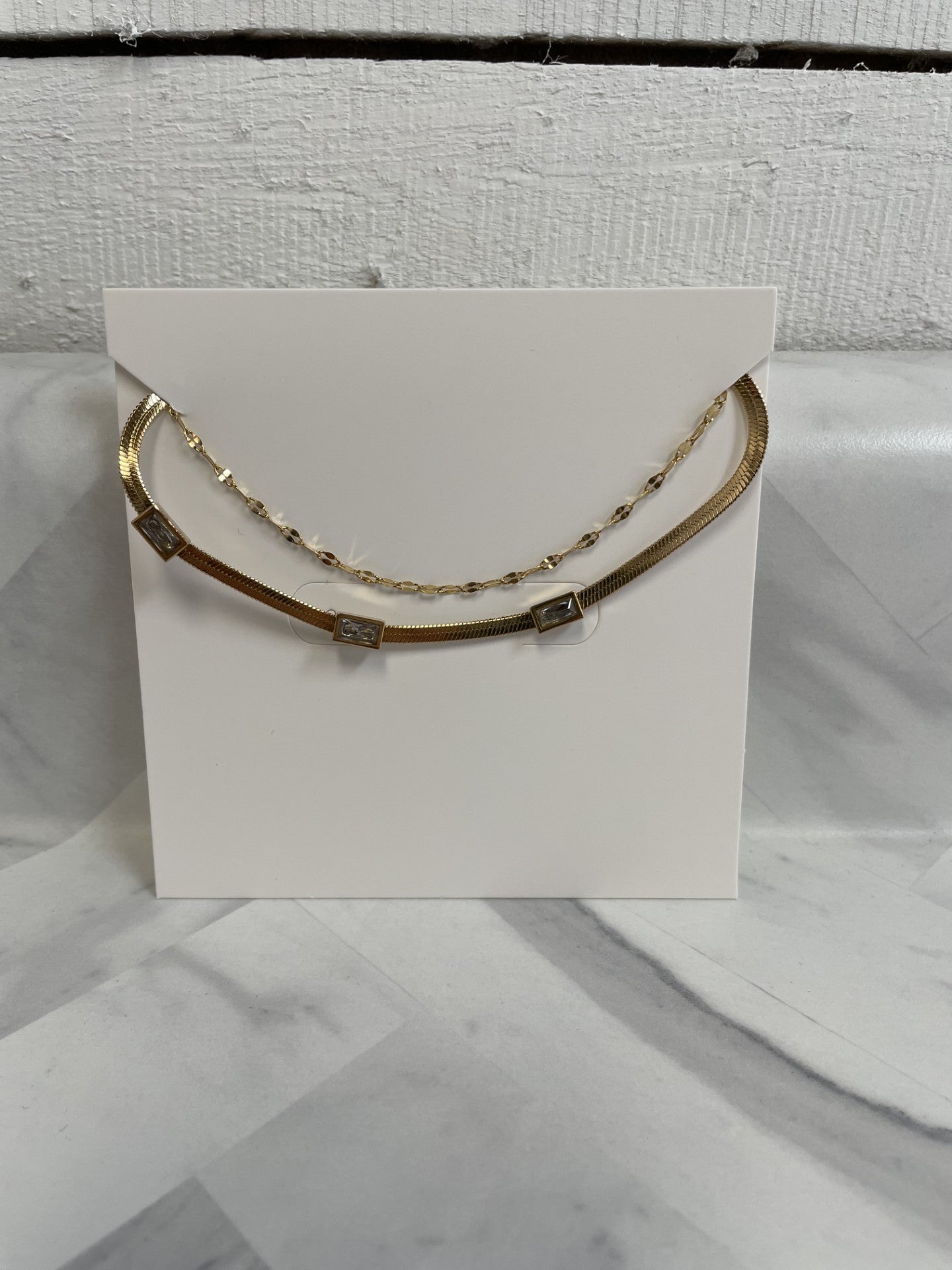 Golden Double Stack Necklace