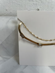 Golden Double Stack Necklace